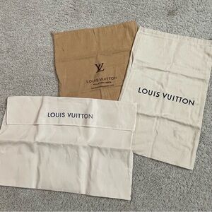 3 Lot LOUIS VUITTON Protective DUST Sleeper BAG Trio